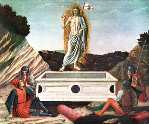 A ressurreição, meados do século XV, 1930. de Andrea del Castagno