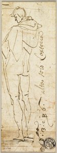 Nu masculino em pé de Andrea del Sarto