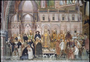 O Triunfo da Igreja Católica (Detalhe do Fresco