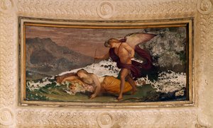Fresco por Andrea Appiani (1754-1817), Villa Reale, Monza, Itália de Andrea the Elder Appiani