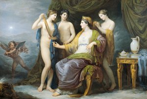 Banho de Juno ou Juno vestido por Graces, por Andrea Appiani (1754-1817), óleo sobre tela de Andrea the Elder Appiani
