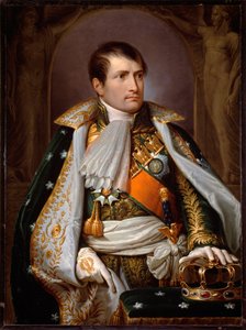 Retrato de Napoleão Bonaparte em traje de rei da Itália (óleo sobre tela