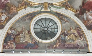 Santo Ambrósio e São Gregório Magno, 1792-95 de Andrea the Elder Appiani