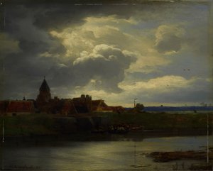 Paisagem com um rio de Andreas Achenbach