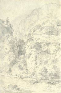 Paisagem Montanhosa de Andreas Achenbach