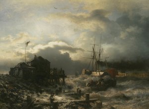 Oostende, 1859 de Andreas Achenbach