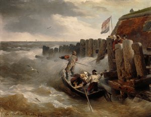 Seascape, 1894 de Andreas Achenbach