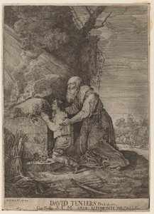Sacrifício de Isaque de Andreas Altomonte, after David Teniers the Younger