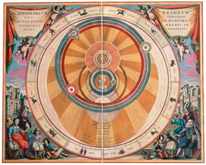 Representação do Universo Geo-Heliocêntrico de Tycho Brahe, século XVII
