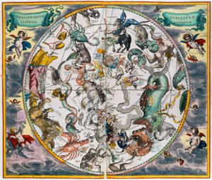 Mapa do Hemisfério Sul celestial, 1660-1661