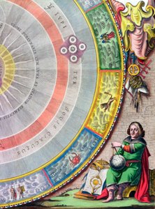 Nicolau Copérnico, astrônomo polonês, 1660-1661 de Andreas Cellarius