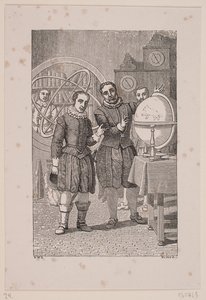 Christian IV visitando Tycho Brahe