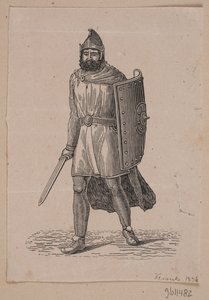 Guerreiro ambulante com escudo de Andreas Flinch