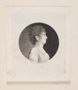 Retrato feminino desconhecido de Andreas Flint