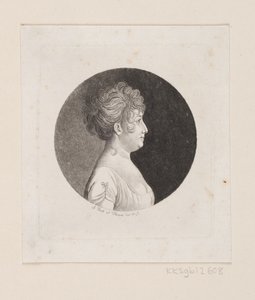 Retrato feminino desconhecido de Andreas Flint