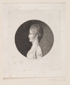 Retrato feminino desconhecido de Andreas Flint