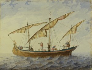 Desenho de palco para o ballet Corsair de A. Adam, 1863