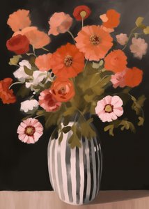 Natureza morta floral elegante
