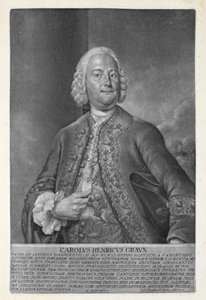 Carl Heinrich Graun (1703-59) gravado por Valentin Daniel Preissler (1717-65) 1752 (mezzotint) de Andreas Moller