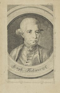 Retrato do compositor Josef Myslivecek 1737-1781, N. 1780. de Andreas Niederhofer