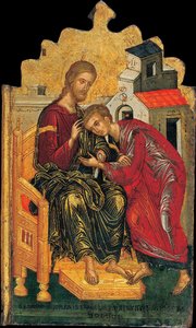 Cristo dando a bênção a João Evangelista, c. 1450