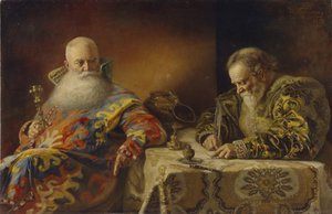 Um édito é escrito, 1890 de Andrei Andreevich Karelin