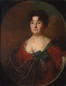 Retrato da Condessa Anastasia Petrovna Golitsyna 1665-1729, née Prozorovskaya, 1728 de Andrei Matveyevich Matveyev