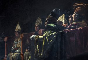 Compromis de Caspe (1412) - Pintura histórica : The Compromise of Caspe par Parlade y Heredia, Andres (1859-1933) de Andres Parlade y Heredia