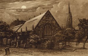 Edimburgo: Igreja dos Greyfriars (litho)