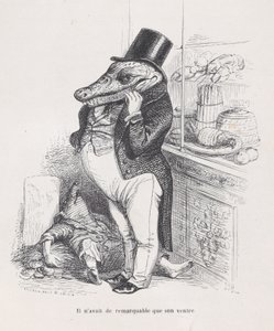 Apenas sua barriga era notável em Cenas da Vida Privada e Pública da Anima..., ca. 1837-47.