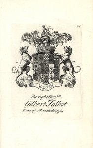 Brasão e brasão do honorável Gilbert Talbot de Andrew Johnston