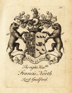 Brasão do Honorável Francis North, Lord Guilford, 2º Barão Guilford de Andrew Johnston