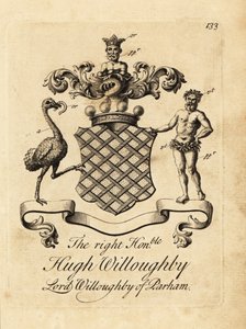 Brasão de armas do honorável Hugh Willoughby, Lorde Willoughby de Parham de Andrew Johnston