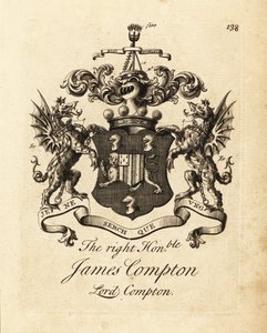 Brasão do Honorável James Compton, Senhor Compton, 5º Conde de Northampton de Andrew Johnston