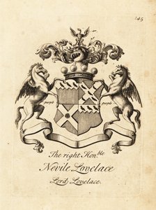 Brasão do Honorável Nevile Lovelace, Lord Lovelace, 6º Barão Lovelace de Andrew Johnston