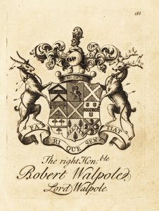 Brasão do Honorável Robert Walpole, Lord Walpole, 2º Conde de Orford