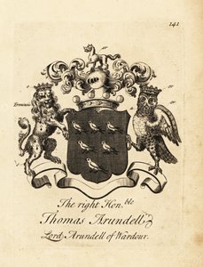 Brasão do Honorável Thomas Arundell, Lorde Arundell de Wardour, 7º Barão Arundell de Wardour de Andrew Johnston