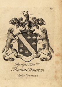 Escudo de armas do honorável Thomas Stourton de Andrew Johnston