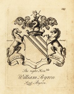 Brasão do Honorável William Byron, Lord Byron, 4º Barão Byron (1670-1736)