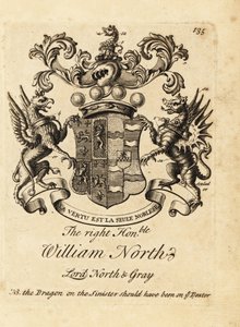 Brasão do Honorável William North, Lord North & Gray, 6º Barão North, 2º Barão Grey de Andrew Johnston