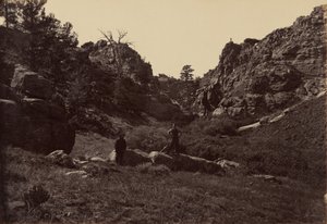 Placa 10. Portão do Diabo, Cânion de Dale Creek, 1869 (foto) de Andrew Joseph Russell