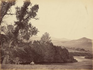 Placa 20. Nascente do rio Laramie, 1869 (foto) de Andrew Joseph Russell