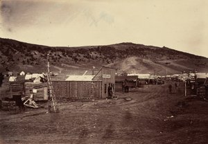 Placa 29. Cidade de Bear River, perto dos campos de carvão, 1869 (foto) de Andrew Joseph Russell
