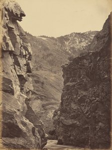 Placa 40. Porta do Diabo, Cânone Weber, 1869 (foto) de Andrew Joseph Russell