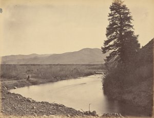 Placa 43. Vale Weber, a partir do Passo Willhelmina, 1869 (foto) de Andrew Joseph Russell