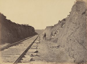 Placa 4. Corte de Malloy, 1869 (foto) de Andrew Joseph Russell