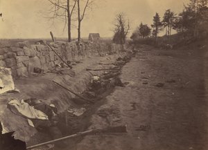 Parede de Pedra, Traseira de Fredericksburg, com Rebel Dead
