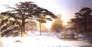 Neve não pisada num raio de 3 milhas de Charing Cross; Holland Park