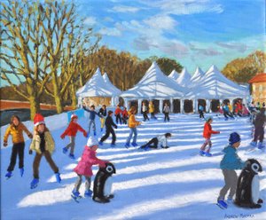 Manhã brilhante, Hampton Court Palace Ice Rink, Londres, 2018, de Andrew Macara