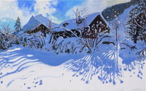 Neve fresca, Morzine Village, 2015, de Andrew Macara